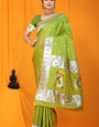 Green Soft Silk Maharashtrian Paithani Saree
