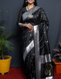 Black Soft Silk Maharashtrian Paithani Saree