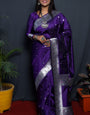 PURPLE Soft Silk Maharashtrian Paithani Saree