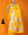 Yellow Soft Silk Maharashtrian Paithani Saree