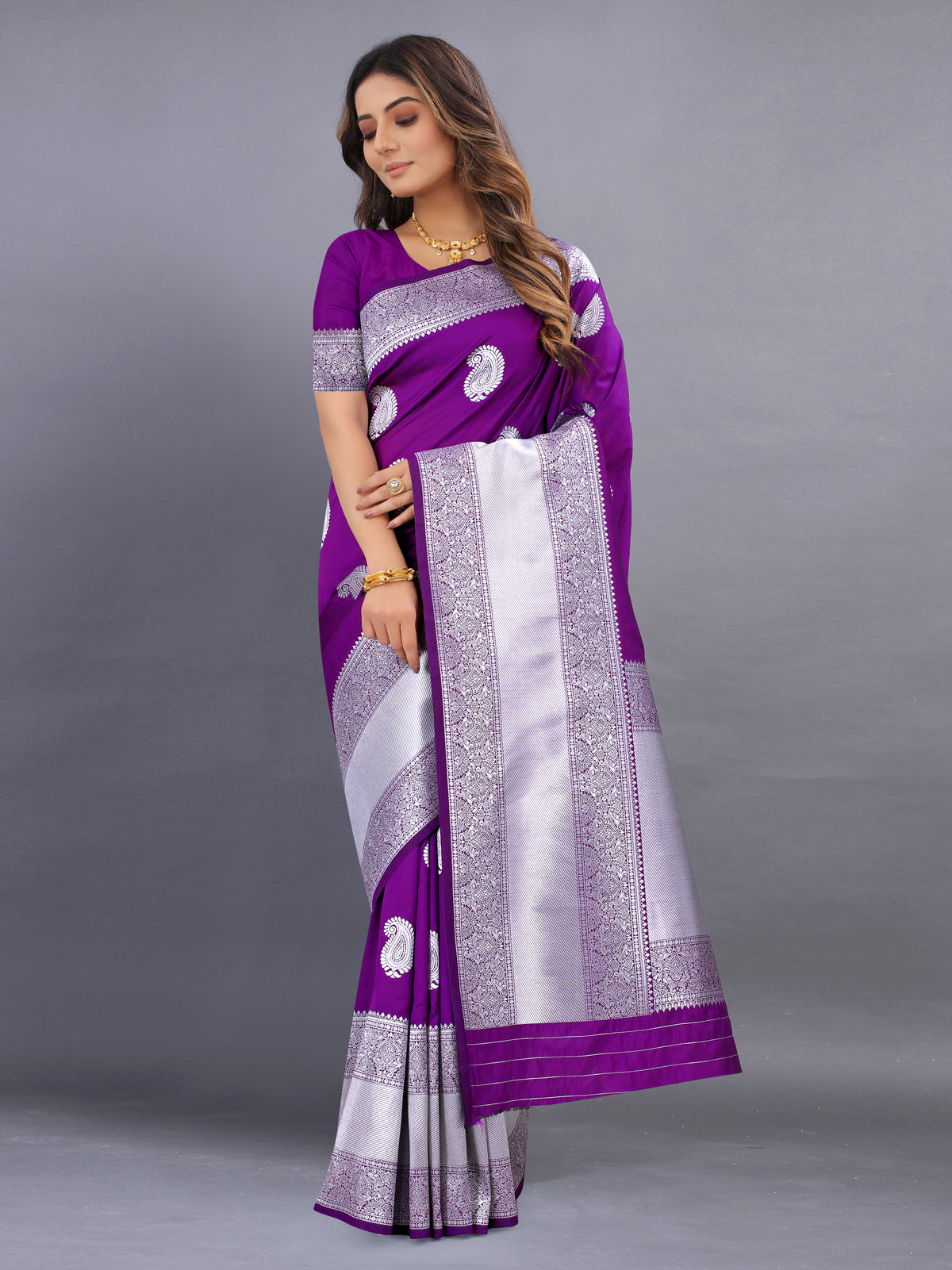 Wine Soft kanjivarm Silk Saree