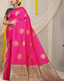 Pink Pattu Weaving Silk Banarasi saree