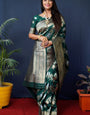 Green Handloom Banarasi Silk Saree