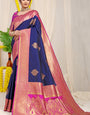 Blue Kanchipuram Pattu Silk Saree Silk Saree