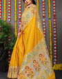 Kohinoor Yellow Kanchipuram Pattu Silk Saree Silk Saree