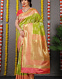 Paithani Silk Saree With Zari Weaving  Banarasi Silk Saree