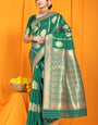 Green Kanchipuram Pattu Silk Saree