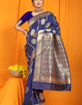 Royal Blue Kanchipuram Pattu Silk Saree