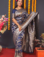 BLUE Paithani Silk Saree