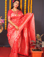 RED Paithani Silk Saree