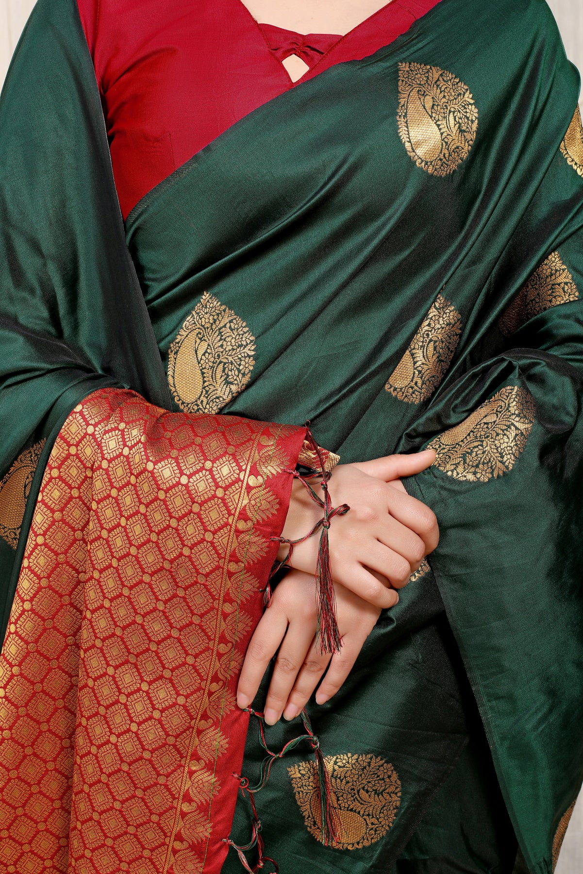 Green Kanchipuram Pattu Silk Saree