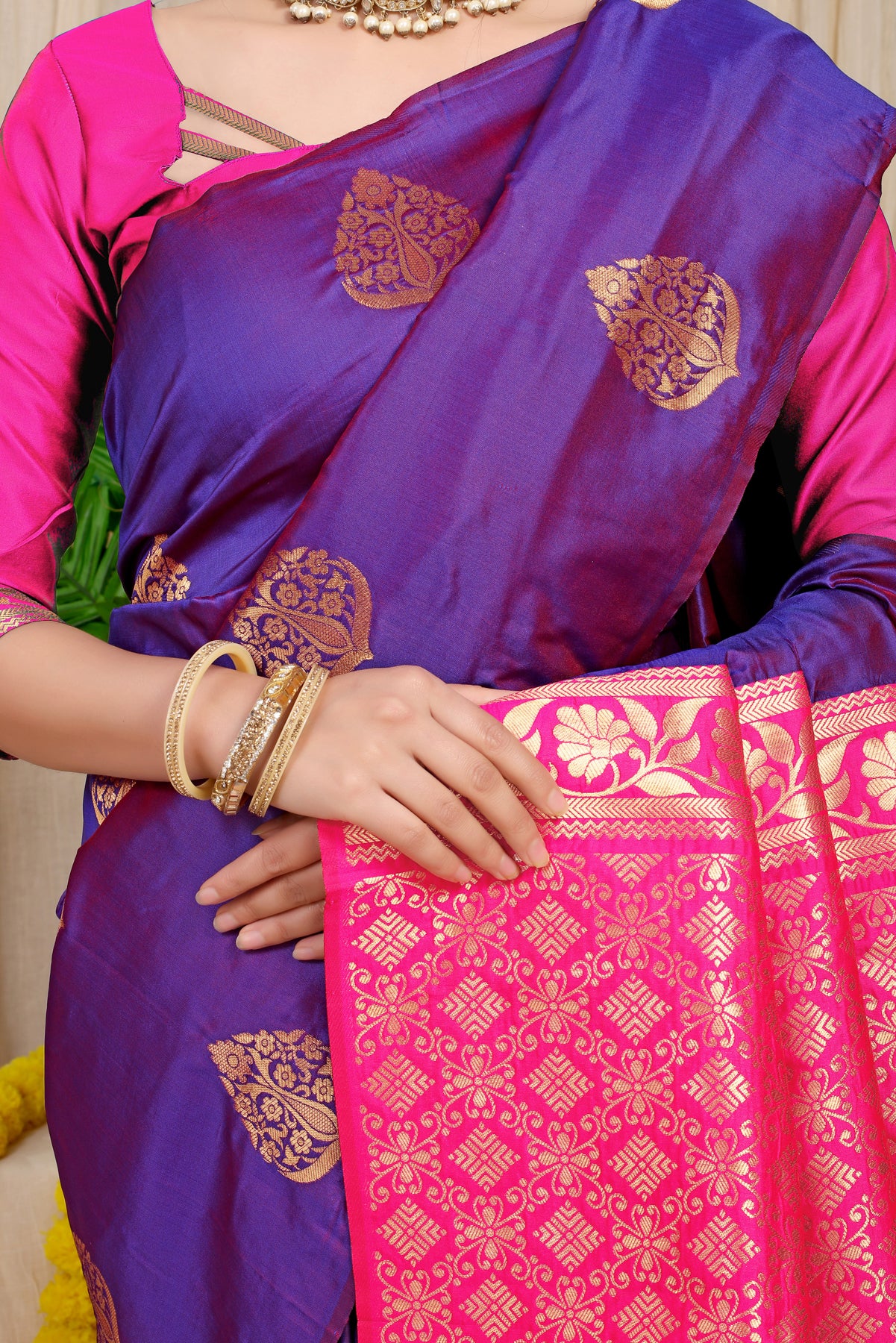 Light Green Kanchipuram Pattu Silk Saree