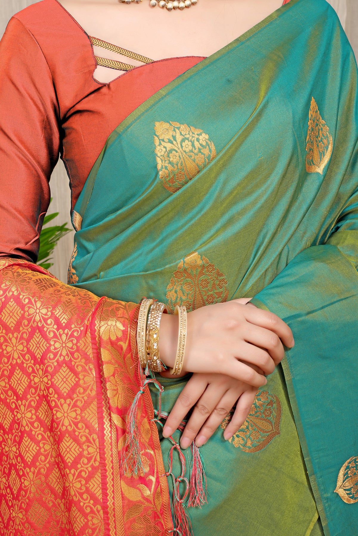 Light Green Kanchipuram Saree