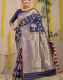 Blue Kanchipuram Pattu Silk Saree Silk Saree
