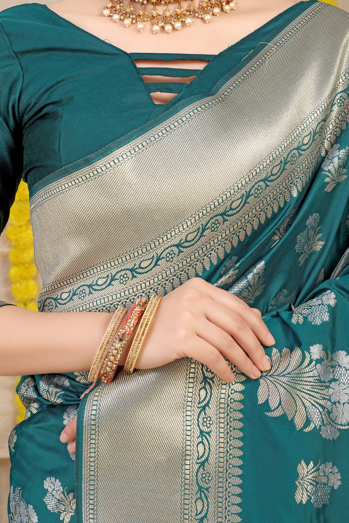 Rama Kanchipuram Pattu Silk Saree Silk Saree