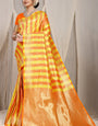 Yellow Kanchipuram Pattu Silk Saree