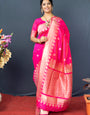 Pink Pure Soft Handloom Banarasi Silk