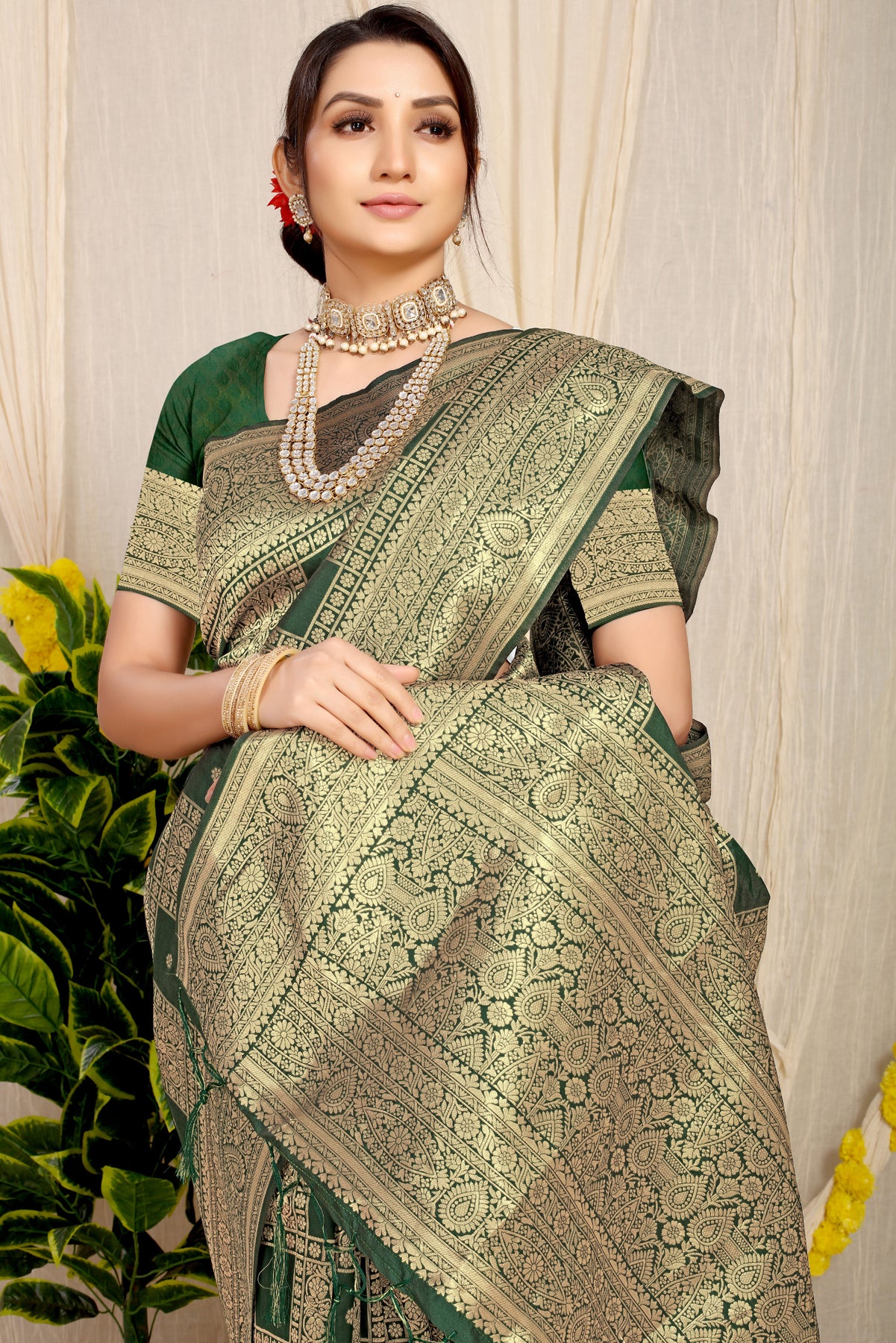 Green Pattu Kanjivaram Silk Saree