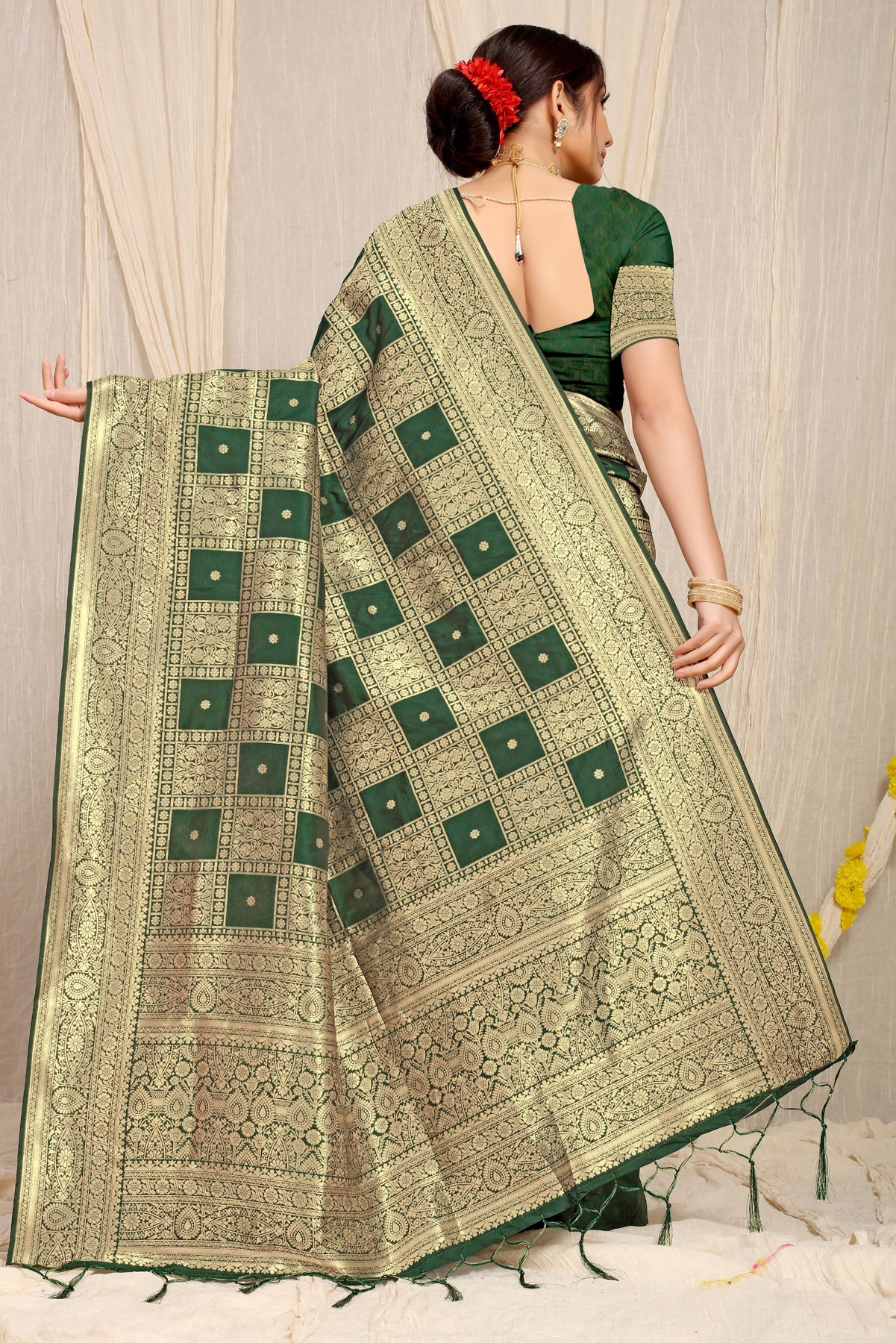 Green Pattu Kanjivaram Silk Saree