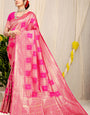 Pink Pattu Kanjivaram Silk Saree