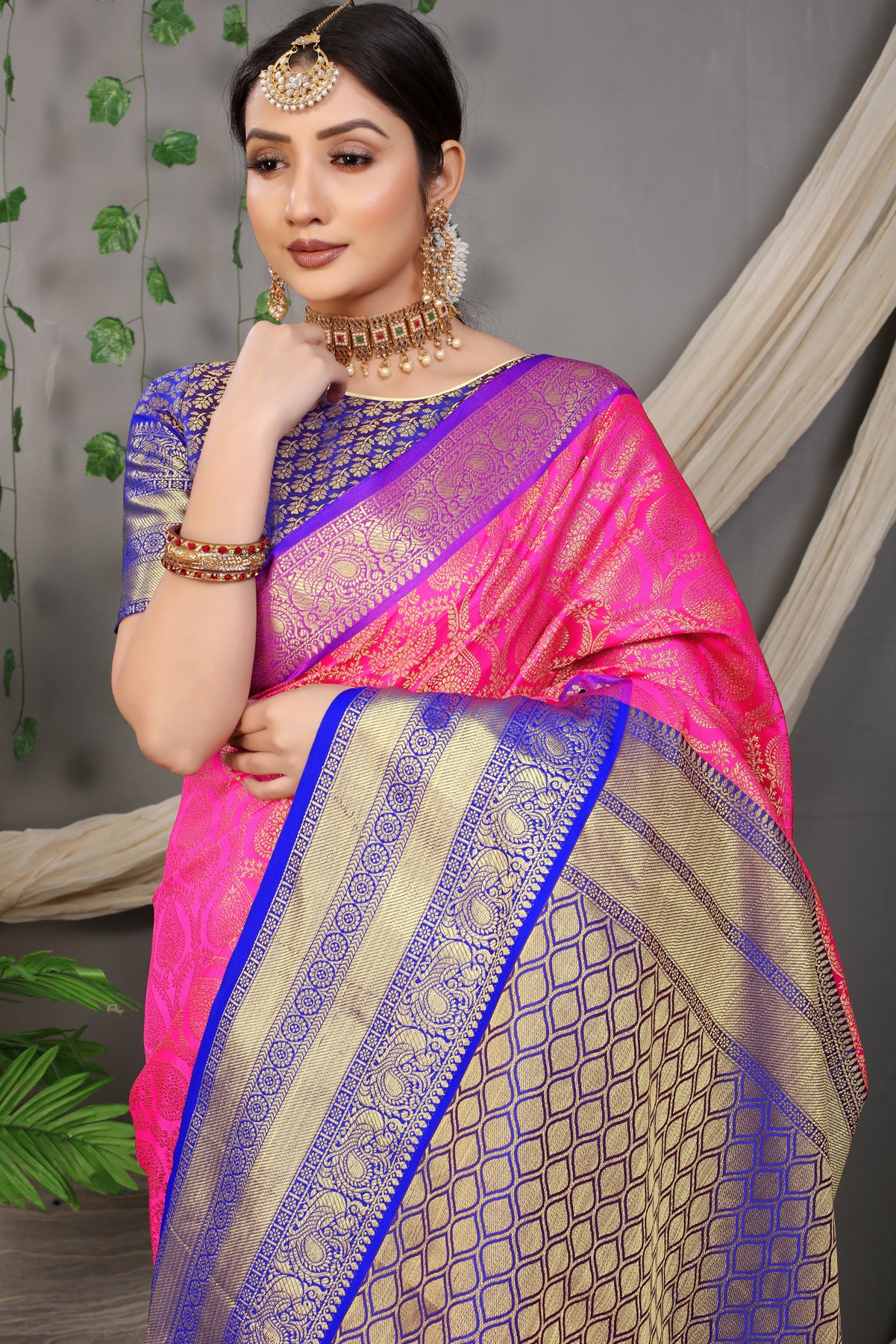 Pink Pattu Kanjivaram Silk Saree